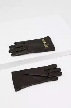 Перчатки кожаные Moschino