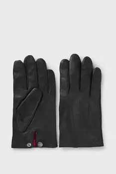 Перчатки кожаные с шерстяной подкладкой HUGO