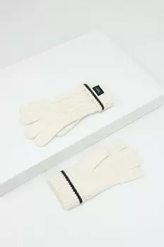 Перчатки вязаные с контрастными деталями PEPE JEANS