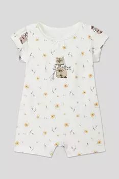 Песочник хлопковый на молнии с принтом Aspaya