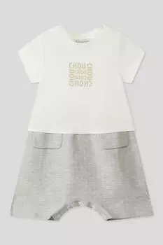 Песочник хлопковый с имитацией футболки Choupette