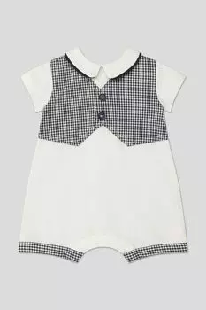 Песочник хлопковый с имитацией жилета Fagottino