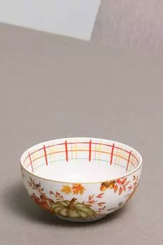 Пиала фарфоровая с принтом Тыква Easy Life