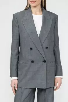 Пиджак двубортный из шерсти BOSS