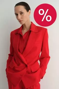 Пиджак двубортный приталенный LAROOM