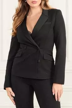 Пиджак двубортный приталенный со стразами Marciano by Guess