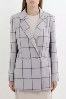 Пиджак двубортный приталенный в клетку Rinascimento