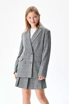 Пиджак двубортный в клетку SMENA