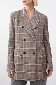 Пиджак двубортный в клетку Urban Tiger