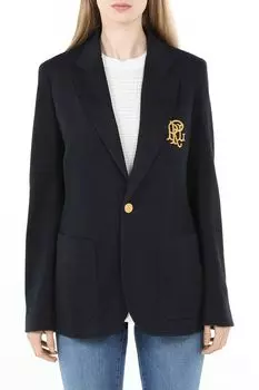 Пиджак хлопковый однобортный с карманами POLO RALPH LAUREN