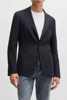 Пиджак хлопковый с накладными карманами BOSS