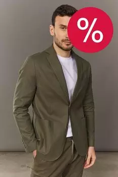 Пиджак хлопковый с накладными карманами DTMD