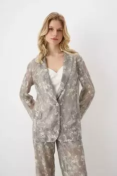 Пиджак из ажурной сетки с градиентом ALEXANDER BOGDANOV