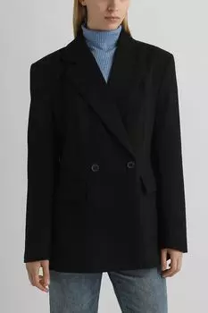 Пиджак из смесовой шерсти двубортный SABRINA SCALA