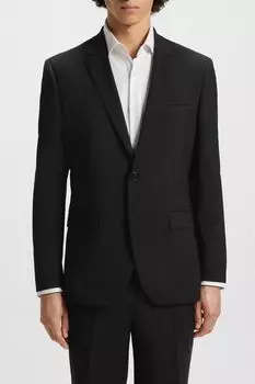 Пиджак из смесовой шерсти приталенного кроя HUGO