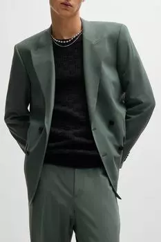 Пиджак из смесовой шерсти приталенный HUGO