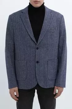 Пиджак из смесовой шерсти с карманами Oulyss