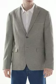 Пиджак однобортный из хлопка и льна Casual Friday