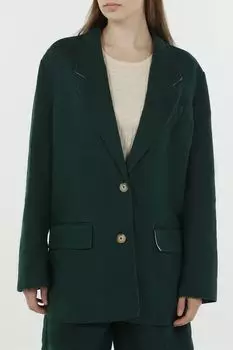 Пиджак однобортный из хлопка и льна Tommy Hilfiger