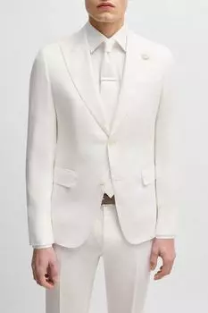 Пиджак однобортный льняной BOSS