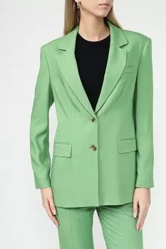 Пиджак однобортный приталенного кроя BOSS