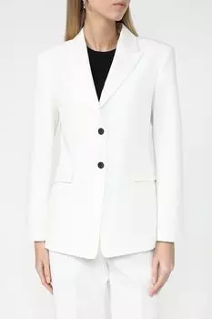 Пиджак однобортный приталенного кроя HUGO