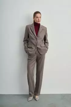 Пиджак однобортный прямого кроя Akhmadullina Dreams