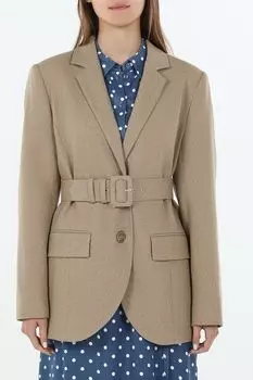 Пиджак однобортный с карманами и поясом SABRINA SCALA