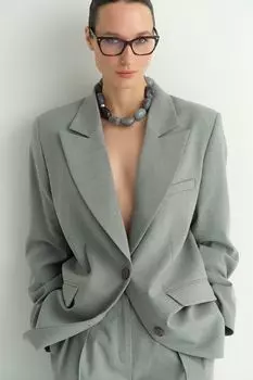 Пиджак однобортный свободного кроя LAROOM