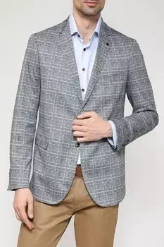 Пиджак однобортный в клетку Bugatti