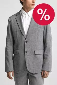 Пиджак прямого кроя из льна и хлопка Oulyss