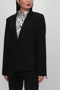 Пиджак прямого кроя из немнущейся шерсти HUGO