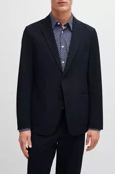 Пиджак прямого кроя с карманами BOSS
