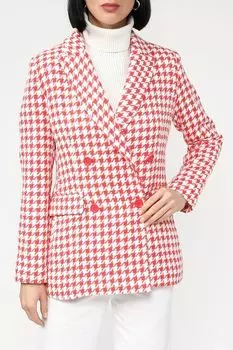 Пиджак с принтом гусиная лапка Emme Marella