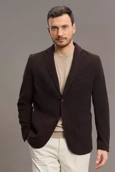 Пиджак трикотажный с карманами DTMD