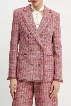 Пиджак твидовый двубортный приталенного кроя Marciano by Guess