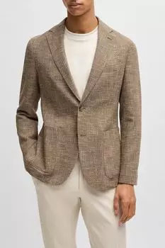 Пиджак твидовый с микроузором BOSS