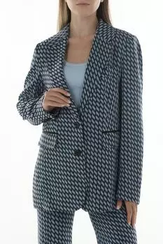 Пиджак удлиненного кроя с графическим принтом Marc Aurel