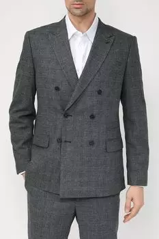 Пиджак в клетку с добавлением шерсти D.Molina