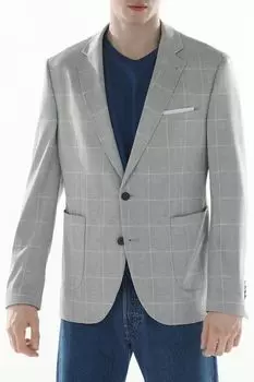 Пиджак в клетку с карманами Cinque