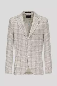 Пиджак в клетку с карманами DIGEL