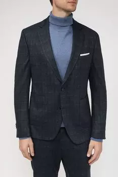 Пиджак в клетку с накладными карманами Cinque