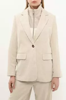 Пиджак вельветовый прямого кроя Piombo