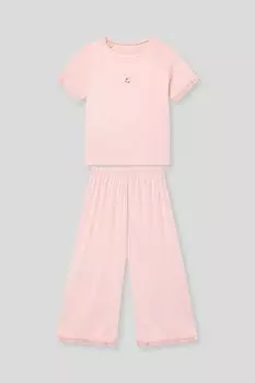 Пижама хлопковая с кружевом Aspaya