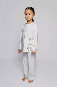 Пижама хлопковая с принтом 1st.