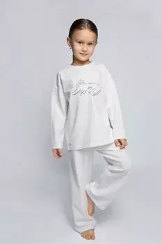 Пижама хлопковая с принтом 1st.