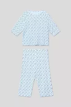 Пижама хлопковая с принтом Aspaya