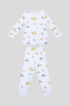 Пижама хлопковая с принтом Aspaya