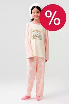 Пижама хлопковая с принтом Balabala