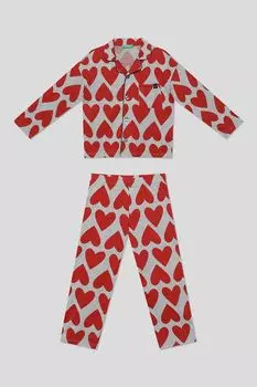Пижама хлопковая с принтом Benetton Undercolors